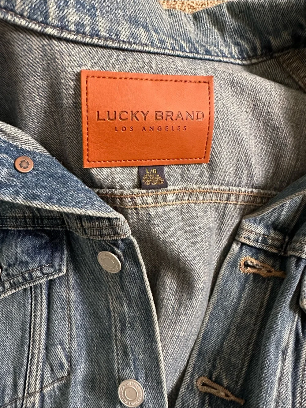 Lucky Brand Light Blue Denim Trucker Jacket